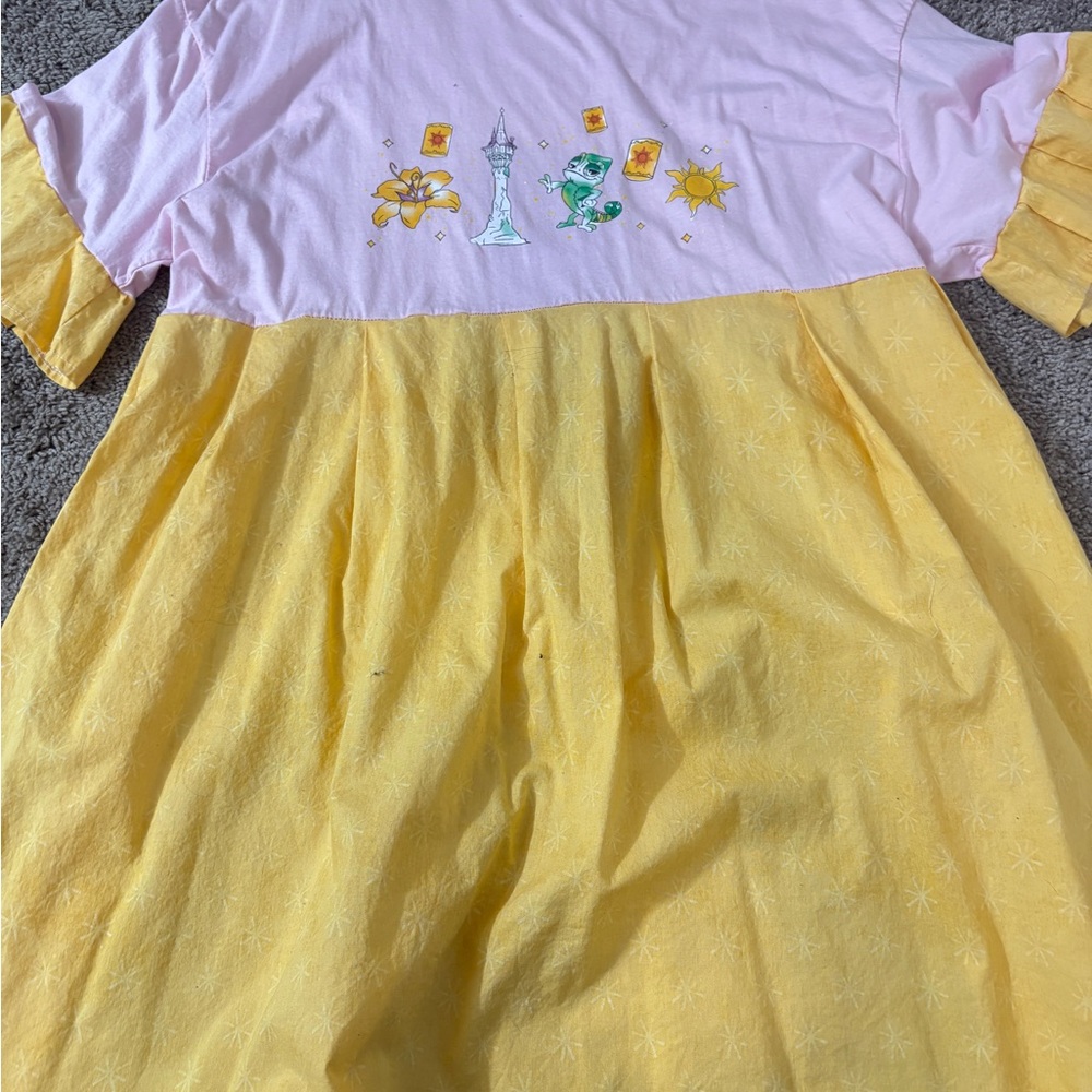 Gildan Pink and Yellow Kids Casual Dress